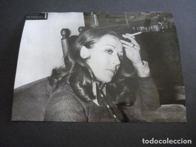 Antique Photography: ROSA MARIA MATEO PERIODISTA TELEVISION ESPA&Ntilde;OLA TVE ANTIGUA FOTOGRAFIA 24 X 18 CM