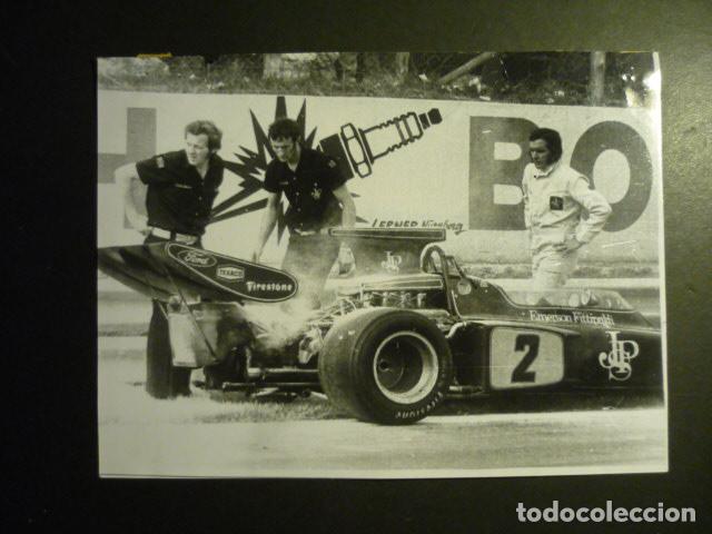 Antique Photography: EMERSON FITTIPALDI CORREDOR AUTOMOVILISMO ANTIGUA FOTOGRAFIA 18 X 24 CM