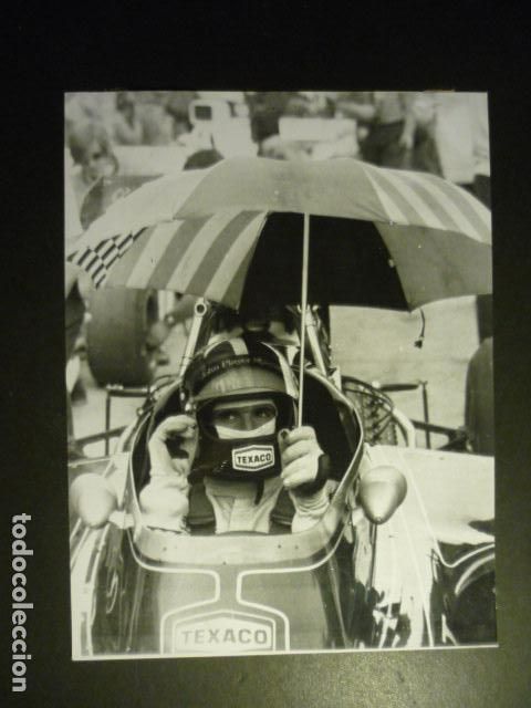 Antique Photography: EMERSON FITTIPALDI CORREDOR AUTOMOVILISMO ANTIGUA FOTOGRAFIA 18 X 24 CM