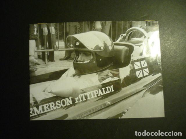 Antique Photography: EMERSON FITTIPALDI CORREDOR AUTOMOVILISMO ANTIGUA FOTOGRAFIA 18 X 13 CM