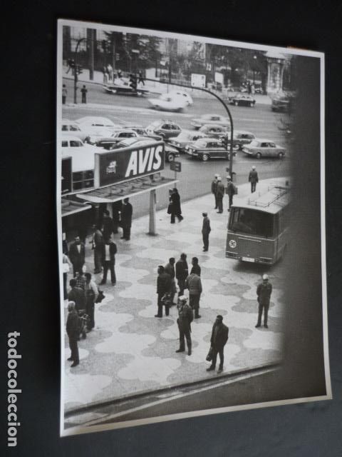 Fotografia antiga: MADRID HUELGA DE CORREOS ANTIGUA FOTOGRAFIA 18 X 24 CM