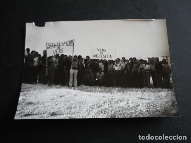 Fotograf&iacute;a antigua: MADRID HUELGA VERS FABRICA ANTIGUA FOTOGRAFIA 9 X 13 CM