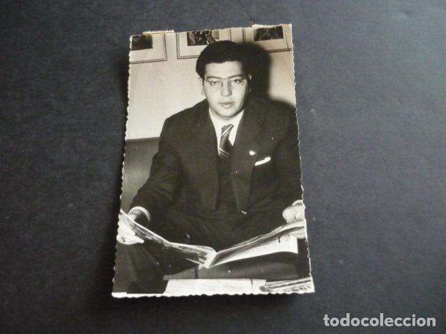 Antique Photography: JOSE LUIS PECKER LOCUTOR RADIO RADIO MADRID ANTIGUA FOTOGRAFIA 8 X 13 CM