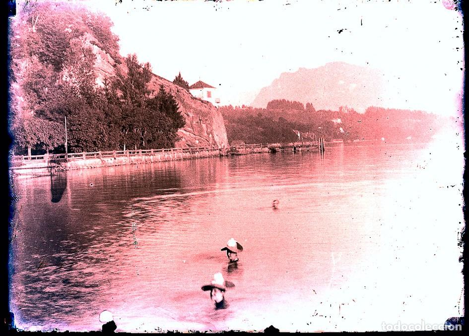 Antique Photography: 2 NEGATIVOS DE CRISTAL TAMA&Ntilde;O 13 X 18 c m.