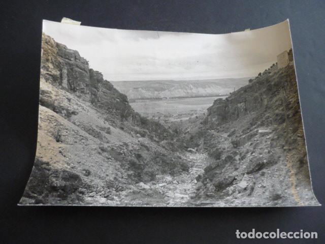 Alte Fotografie: PATONES MADRID VISTA DEL VALLE DEL JARAMA ANTIGUA FOTOGRAFIA 18 X 24 CM