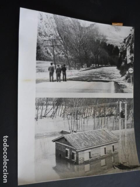 Fotograf&iacute;a antigua: LOGRO&Ntilde;O INUNDACIONES ANTIGUA FOTOGRAFIA 24 X 18 CM