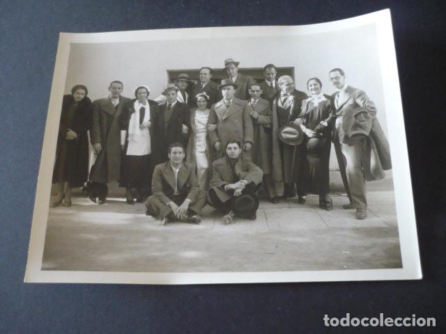 Antique Photography: ACTORES RODAJE DE PELICULA CIFESA ANTIGUA FOTOGRAFIA 18 X 24 CM