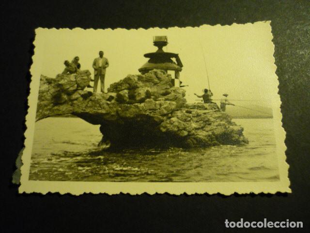 Alte Fotografie: SANTANDER FAMILIA EN LA PE&Ntilde;A HORADADA ANTIGUA FOTOGRAFIA 7 X 10 CM