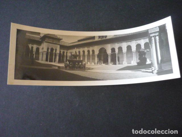 Antique Photography: GRANADA ALHAMBRA ANTIGUA FOTOGRAFIA PANORAMICA 6,5 X 18,5 CM