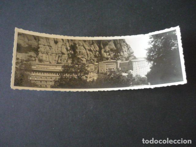 Fotografia antiga: MONTSERRAT BARCELONA ANTIGUA FOTOGRAFIA PANORAMICA 6,5 X 18,5 CM