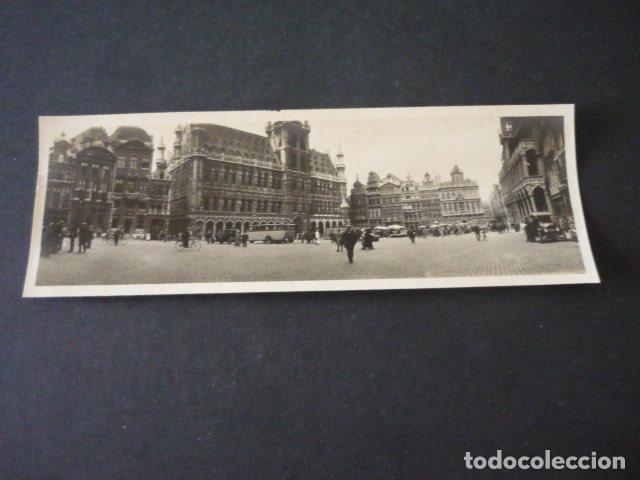 Fotografia antica: BRUSELAS ANTIGUA FOTOGRAFIA PANORAMICA 6,5 X 18,5 CM