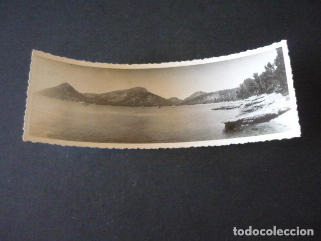 Alte Fotografie: MALLORCA ANTIGUA FOTOGRAFIA PANORAMICA 6,5 X 18,5 CM