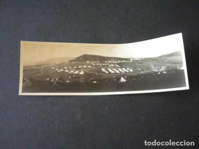 Fotograf&iacute;a antigua: CAMPA&Ntilde;A DEL RIF ANTIGUA FOTOGRAFIA PANORAMICA 6,5 X 18,5 CM
