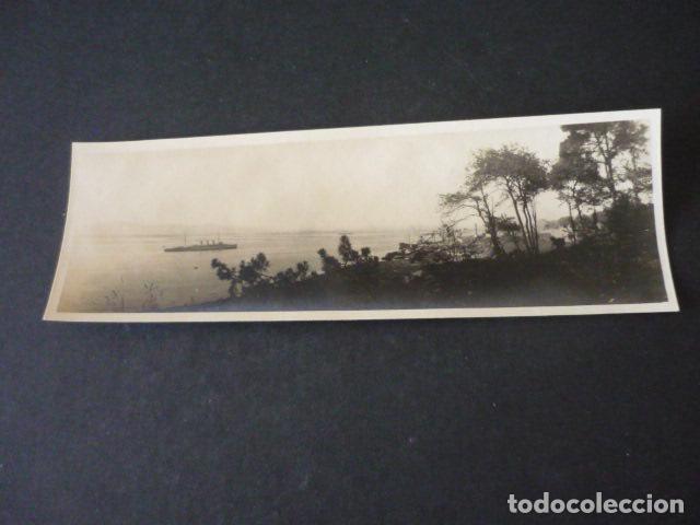 Fotograf&iacute;a antigua: SANTANDER LA BAHIA ANTIGUA FOTOGRAFIA PANORAMICA 6,5 X 18,5 CM