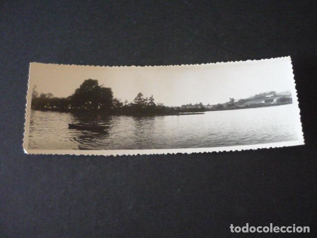 Alte Fotografie: SANTANDER DETALLE DE LA BAHIA ANTIGUA FOTOGRAFIA PANORAMICA 6,5 X 18,5 CM