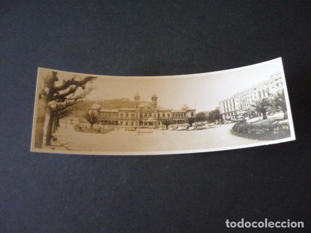 Antique Photography: SAN SEBASTIAN GUIPUZCOA ANTIGUA FOTOGRAFIA PANORAMICA 6,5 X 18,5 CM