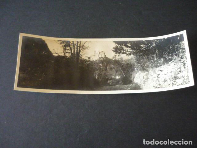 Antique Photography: COVADONGA ASTURIAS ANTIGUA FOTOGRAFIA PANORAMICA 6,5 X 18,5 CM