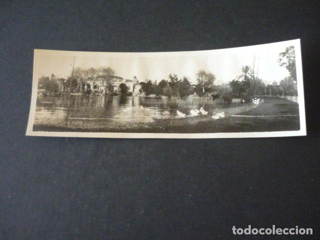 Photographie ancienne: BARCELONA ANTIGUA FOTOGRAFIA PANORAMICA 6,5 X 18,5 CM