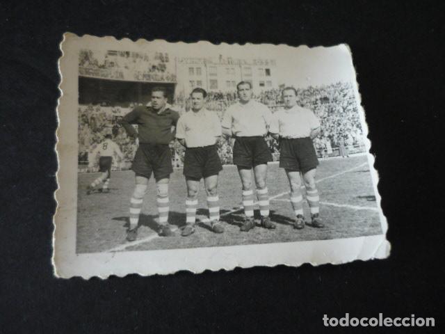 Alte Fotografie: RACING DE SANTANDER FUTBOL JUGADORES FOTOGRAFIA MAZO FOTOGRAFO 4,5 X 6 CM