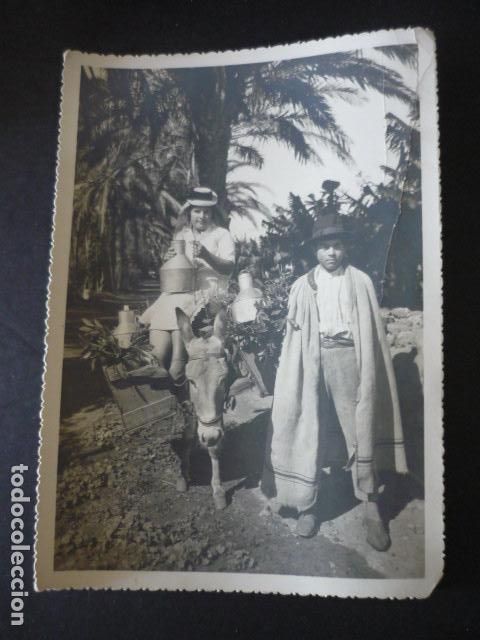 Fotograf&iacute;a antigua: TENERIFE PAREJA TIPICA A. BENITEZ FOTOGRAFO ANTIGUA FOTOGRAFIA 12 X 16,5 CM