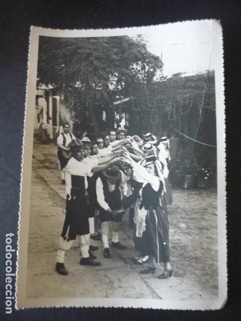 Fotografia antica: TENERIFE BAILES TIPICOS A. BENITEZ FOTOGRAFO ANTIGUA FOTOGRAFIA 12 X 16,5 CM