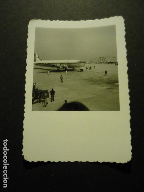 Fotografia antiga: MADRID AEROPUERTO DE BARAJAS ANTIGUA FOTOGRAFIA 6,5 X 9 CM