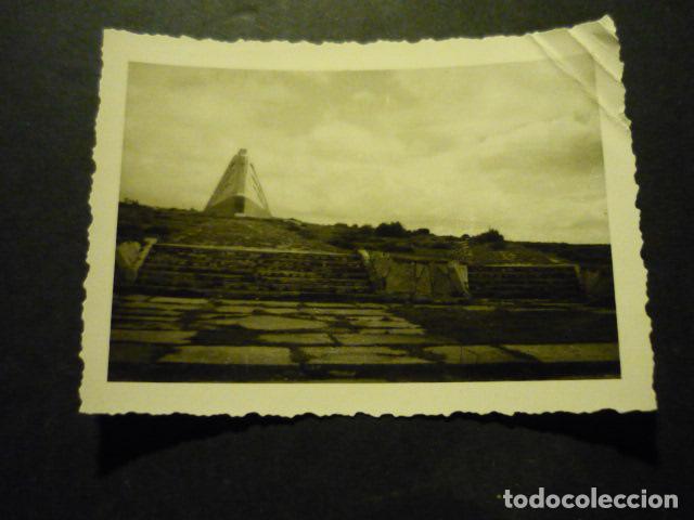 Alte Fotografie: PUERTO DE EL ESCUDO BURGOS MONUMENTO A LOS ALEMANES CAIDOS ANTIGUA FOTOGRAFIA 6,5 X 9 CM