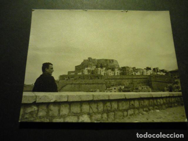 Fotograf&iacute;a antigua: PE&Ntilde;ISCOLA CASTELLON ANTIGUA FOTOGRAFIA 12 X 9,5 CM