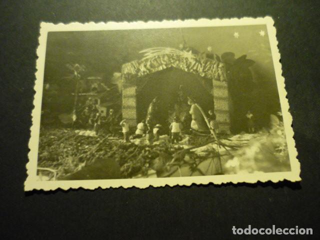 Antique Photography: BELEN NACIMIENTO PESEBRE ANTIGUA FOTOGRAFIA 7,5 X 10,5 CM