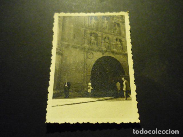 Antique Photography: BURGOS ARCO DE SANTA MARIA ANTIGUA FOTOGRAFIA 7,5 X 10,5 CM