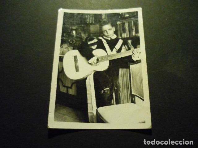 Antique Photography: NI&Ntilde;O DISFRAZADO DE TUNO TUNA ESTUDIANTINA ANTIGUA FOTOGRAFIA 7,5 X 10,5 CM