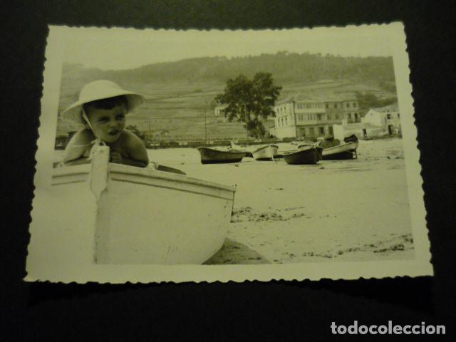 Fotograf&iacute;a antigua: EL BARQUERO LA CORU&Ntilde;A ANTIGUA FOTOGRAFIA 7,5 X 10,5 CM