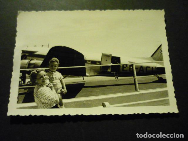 Fotografia antiga: MADRID AEROPUERTO DE BARAJAS ANTIGUA FOTOGRAFIA 7,5 X 10,5 CM