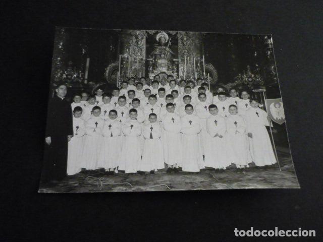 Fotograf&iacute;a antigua: SANTIAGO DE COMPOSTELA ESCOLANIA DE LA CATEDRAL ANTIGUA FOTOGRAFIA 9 X 12 CM