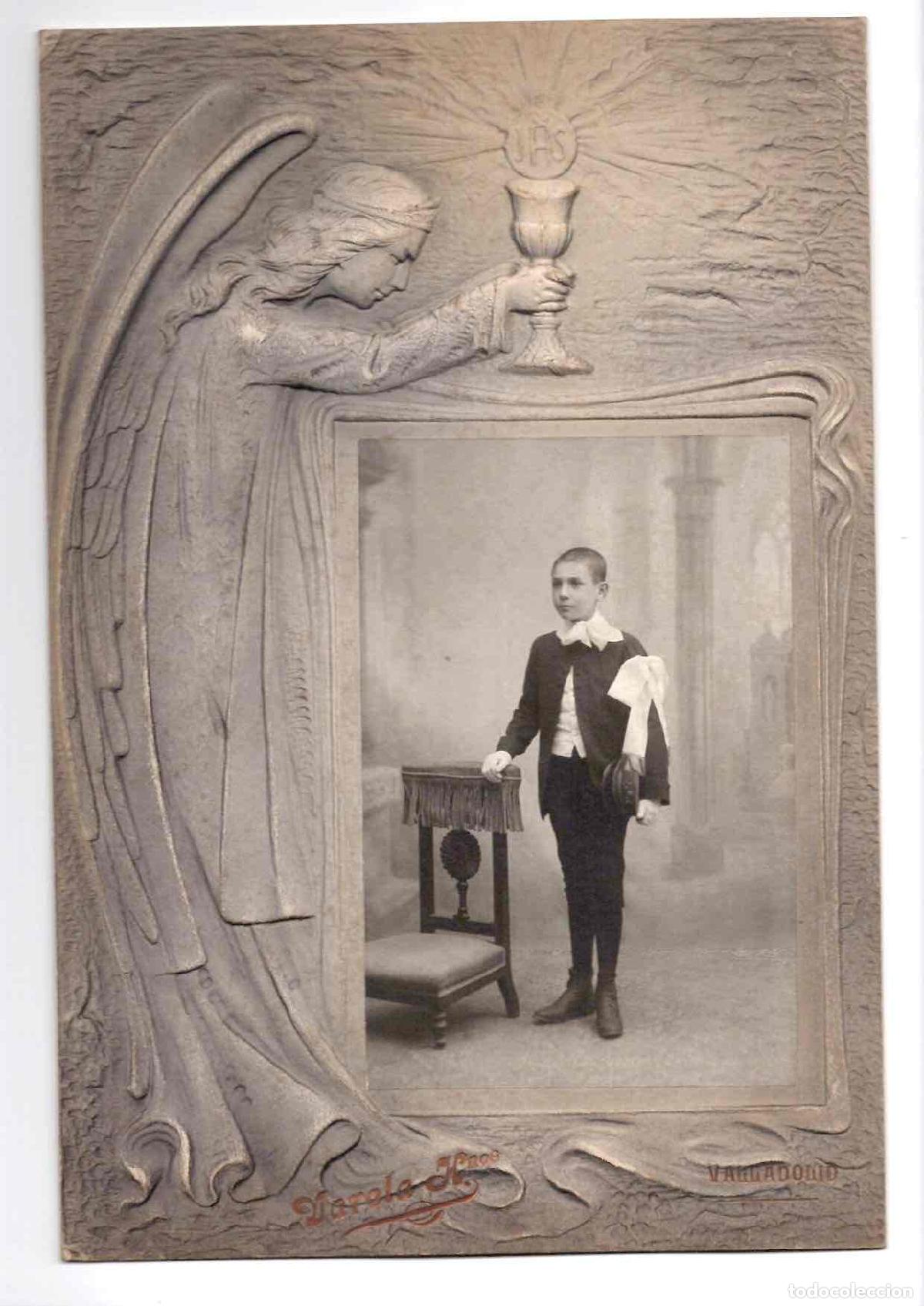Fotograf&iacute;a antigua: FOTOGRAFIA PRIMERA COMUNION. VARELA HNOS. VALLADOLID C.1930