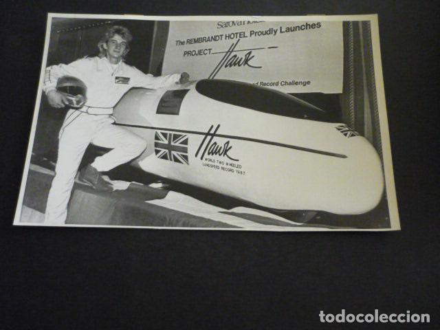 Fotograf&iacute;a antigua: NICK COLLINS CORREDOR MOTOCICLISMO ANTIGUA FOTOGRAFIA 16 X 22 CM