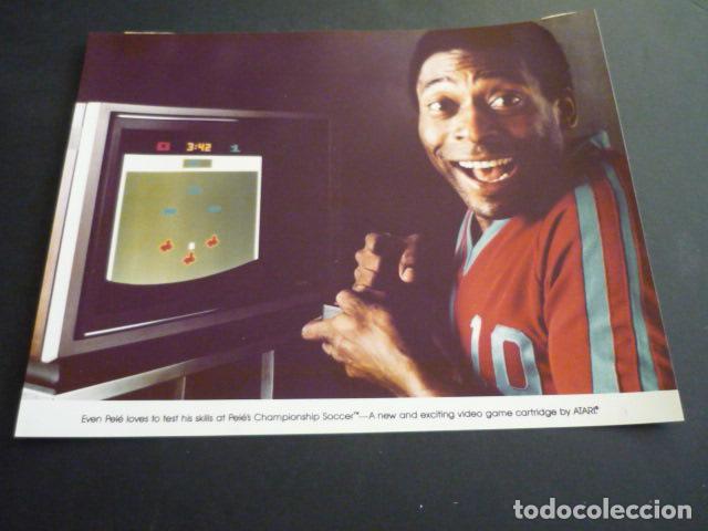 Fotografia antiga: VIDEO CASSETE ATAI PARA JUEGOS DE TV FUTBOLISTA PELE ANTIGUA FOTOGRAFIA 20 X 25 CM