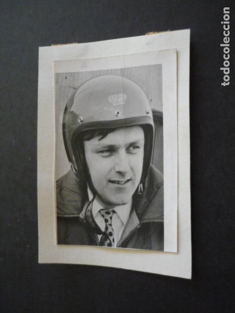 Fotograf&iacute;a antigua: TONY FALL CORREDOR AUTOMOVILISMO ANTIGUA FOTOGRAFIA 12 X 8 CM