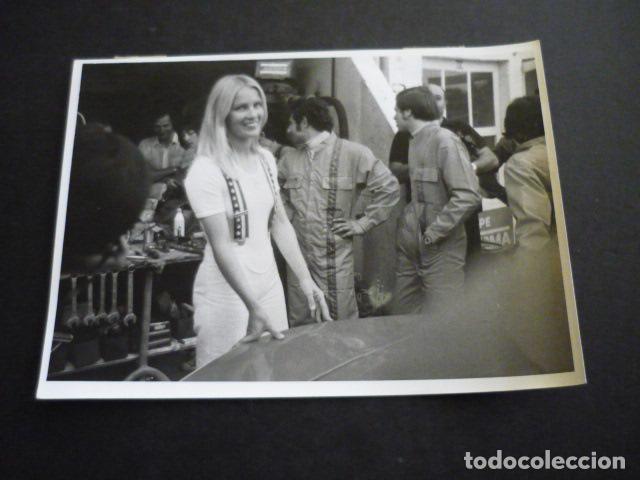 Fotograf&iacute;a antigua: MARIE CLAUDE BEAUMONT MUJER CORREDOR AUTOMOVILISMO ANTIGUA FOTOGRAFIA 12 X 18 CM