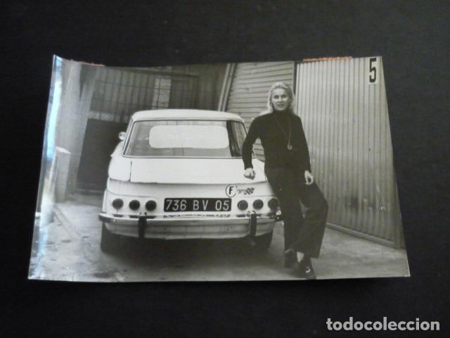 Fotograf&iacute;a antigua: MARIE CLAUDE BEAUMONT MUJER CORREDOR AUTOMOVILISMO ANTIGUA FOTOGRAFIA 12 X 18 CM