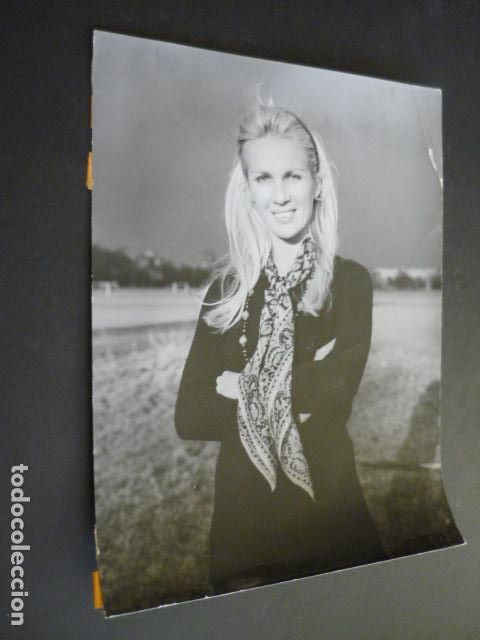 Fotograf&iacute;a antigua: MARIE CLAUDE BEAUMONT MUJER CORREDOR AUTOMOVILISMO ANTIGUA FOTOGRAFIA 18 X 24 CM