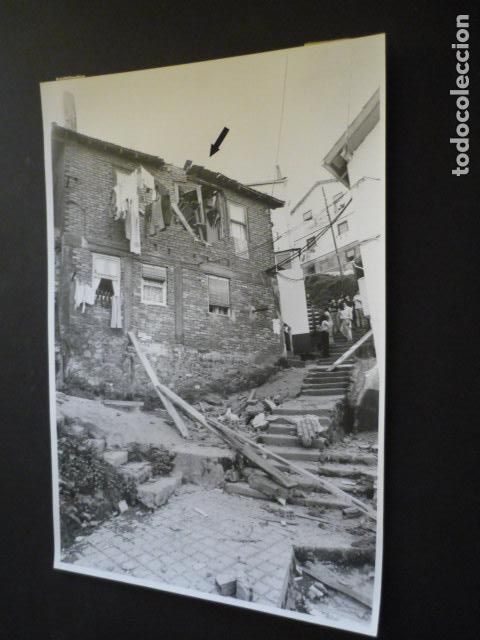 Fotografia antiga: BILBAO BARRIO DE MAZUSTEGUI EXPLOSION ANTIGUA FOTOGRAFIA 17 X 25 CM