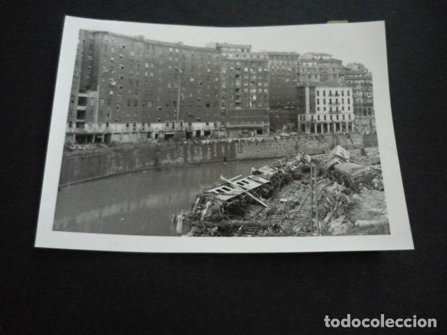 Antique Photography: PAIS VASCO INUNDACIONES ANTIGUA FOTOGRAFIA 13 X 18 CM