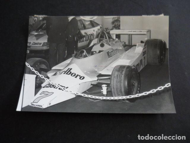 Antique Photography: BURDEOS SALON DE AUTOMOVIL MC LAREN ANTIGUA FOTOGRAFIA 9 X 12,5 CM