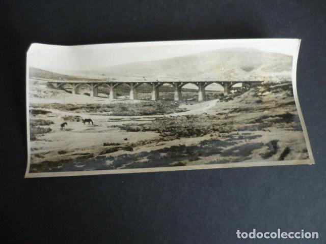 Fotograf&iacute;a antigua: PANTANO DEL EBRO CANTABRIA VIADUCTO ANTIGUA FOTOGRAFIA 9 X 18 CM