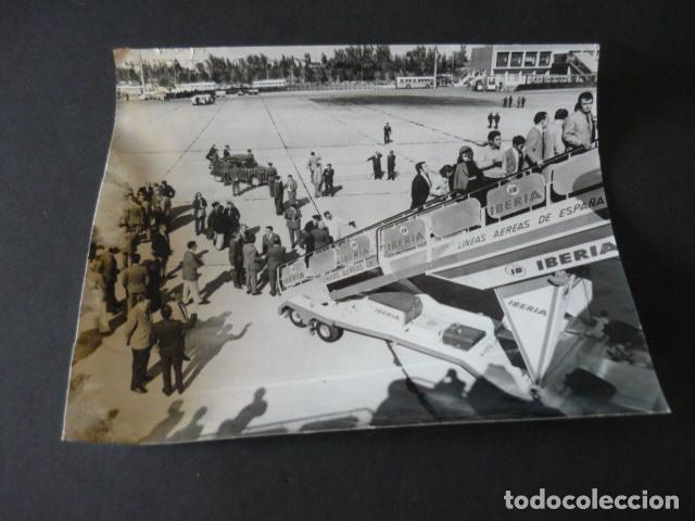 Alte Fotografie: MADRID AEROPUERTO DE BARAJAS ANTIGUA FOTOGRAFIA 18 X 24 CM