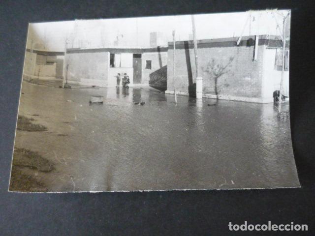 Alte Fotografie: MADRID PUENTE DE VALLECAS INUNDACIONES ANTIGUA FOTOGRAFIA 18 X 12 CM