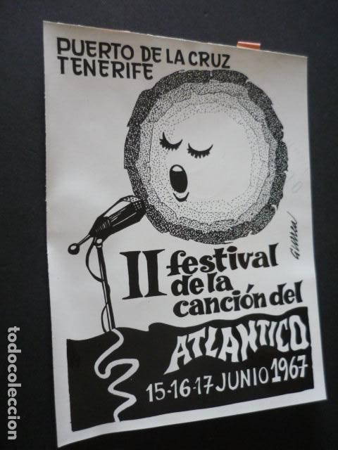 Fotografia antiga: PUERTO DE LA CRUZ TENERIFE FESTIVAL DE LA CANCION ATLANTICA ANTIGUA FOTOGRAFIA 18 X 24 CM