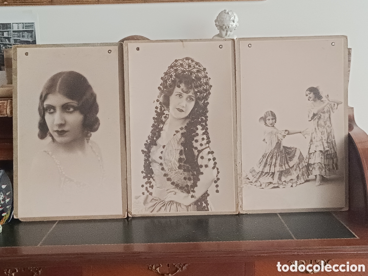 Antique Photography: LOTE 3 GRANDES FOTOGRAF&Iacute;AS TEATRO/VARIETES Y FLAMENCO A&Ntilde;OS 20-30 (32x49 cm) ORIGINALES.