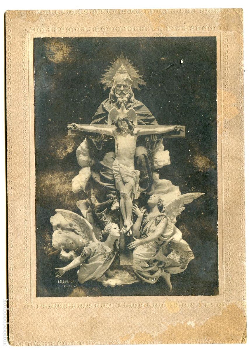 Antique Photography: Puebla, M&eacute;xico, Imagen de la Sant&iacute;sima Trinidad, Santuario del Se&ntilde;or de los Trabajos, 1912